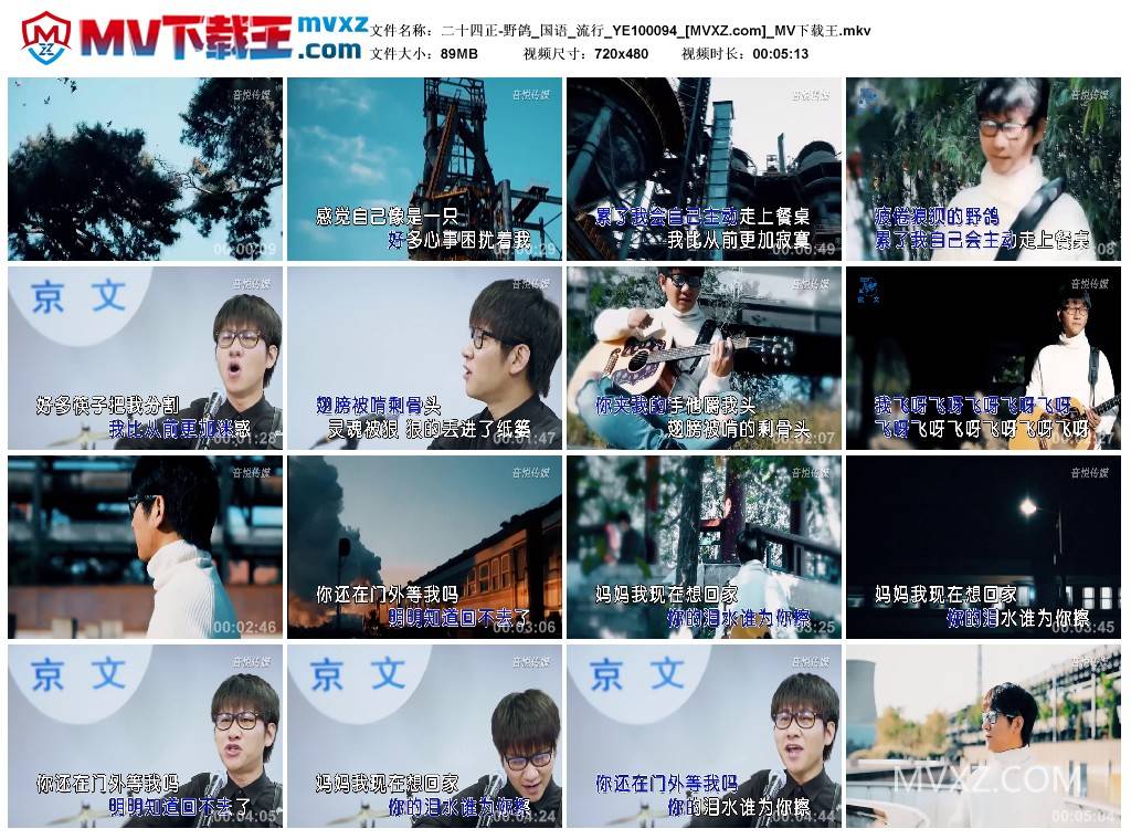 二十四正-野鸽_国语_流行_YE100094